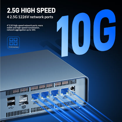 Maiyunda M1 Mini Plus Series Mini NAS (Intel N100/N305, 4×2.5G Ports, 5-Bay All-Flash)