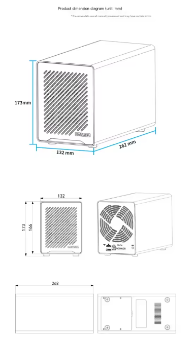Maiyunda Y104A Mini NAS (Intel N100/N150, 4-Bay All-Flash + HDD, Dual 2.5G, 8-Bay)