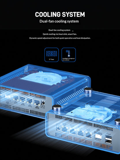 Maiyunda M1 Mini Pro Mini NAS (Intel N100/N305, All-Flash, 4×2.5G Ports)