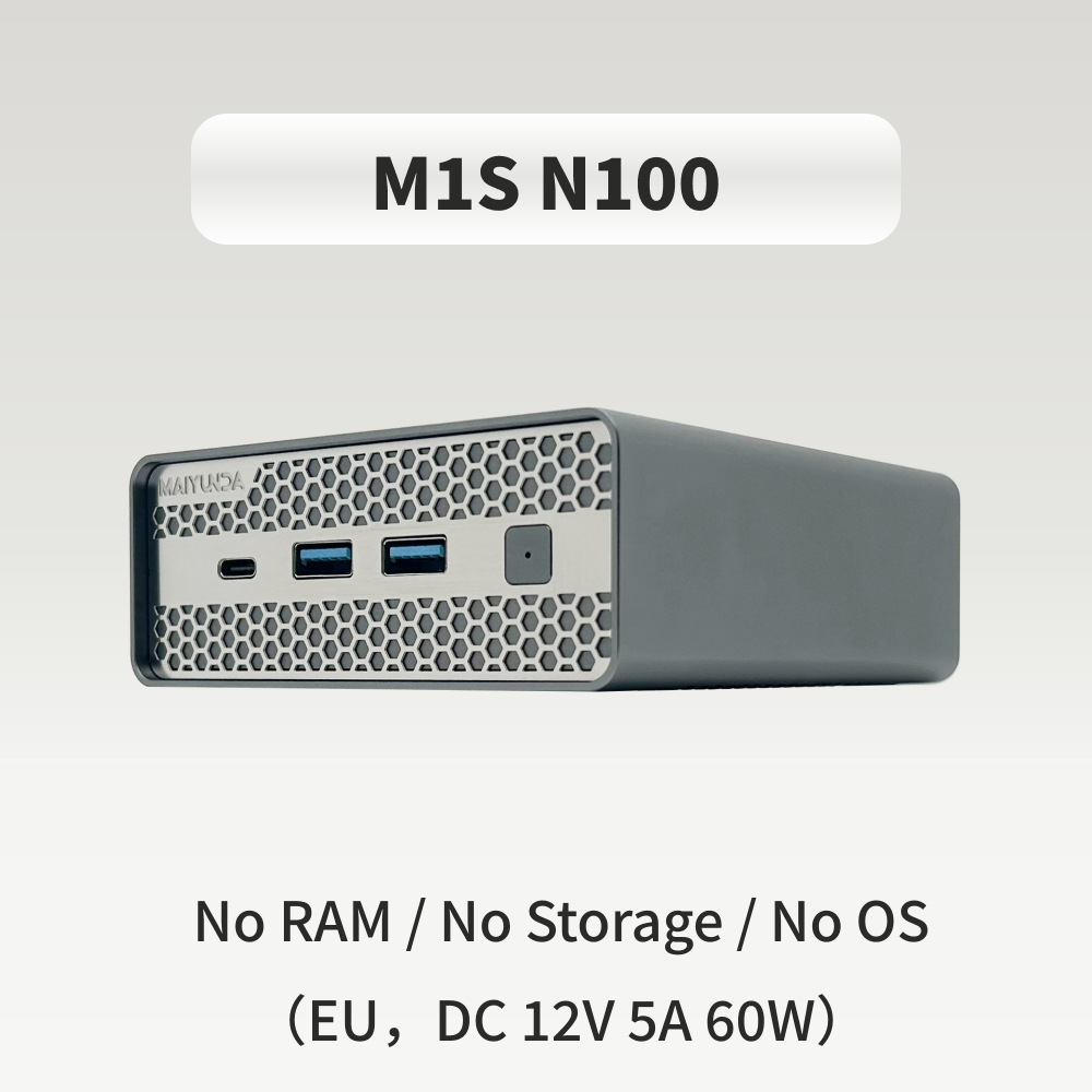 Maiyunda M1S Mini NAS (Intel N100/N150, All-Flash, 2.5G Multi-Port)